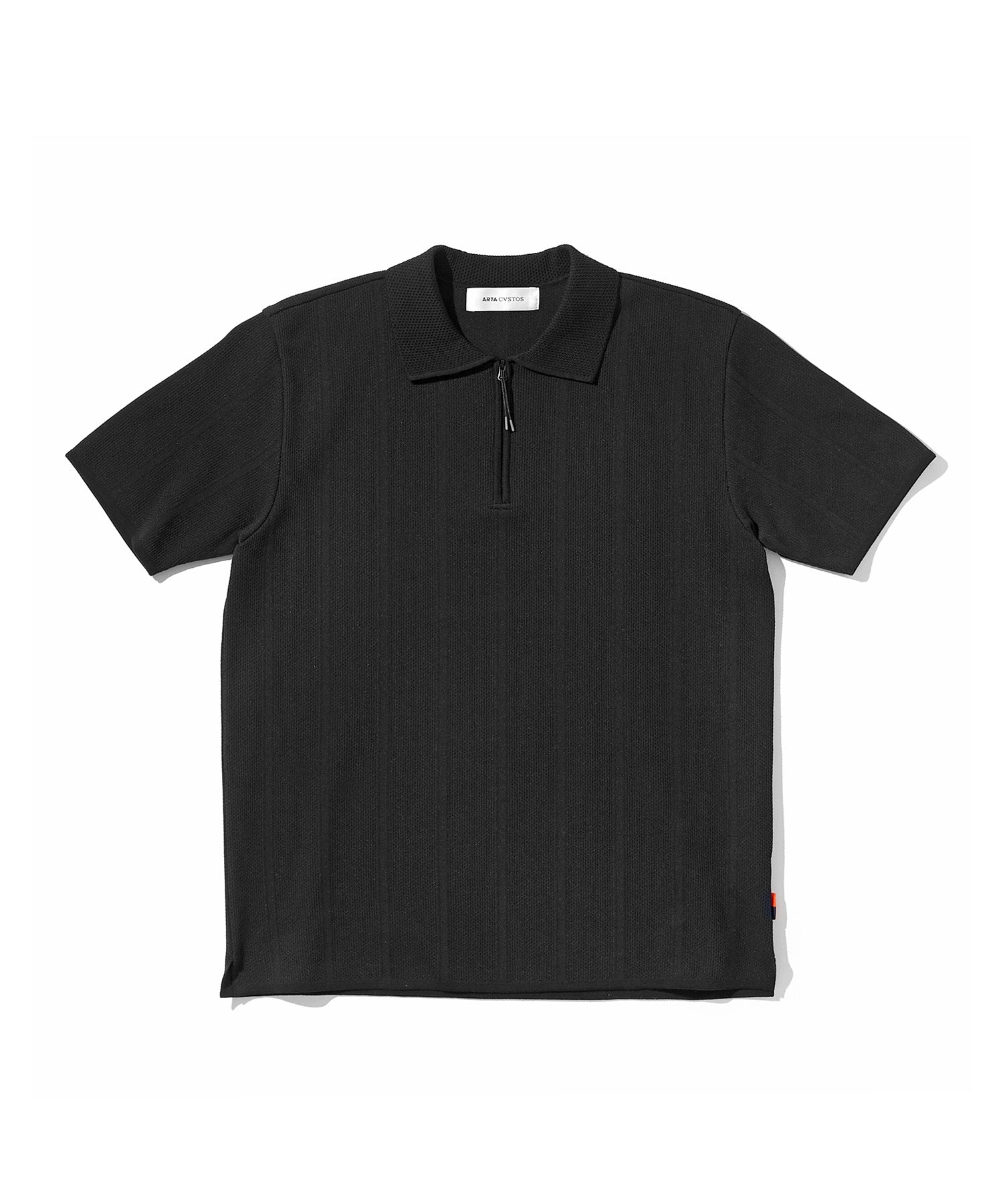 ARTA CVSTOS Polo tricoté demi-zip