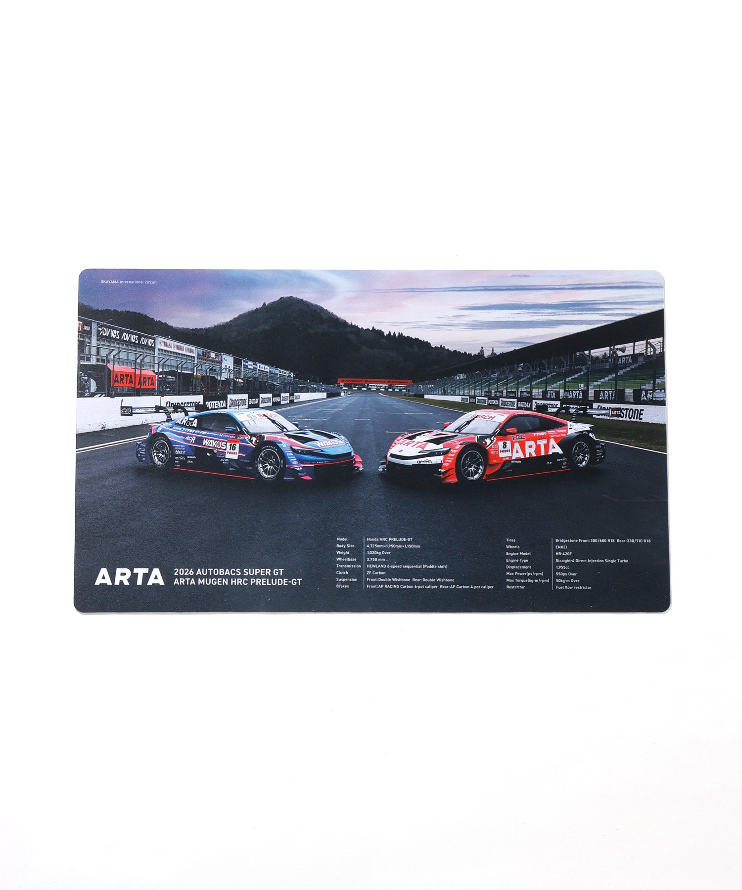 DESK MAT by ARTA MUGEN HRC PRELUDE-GT 2026