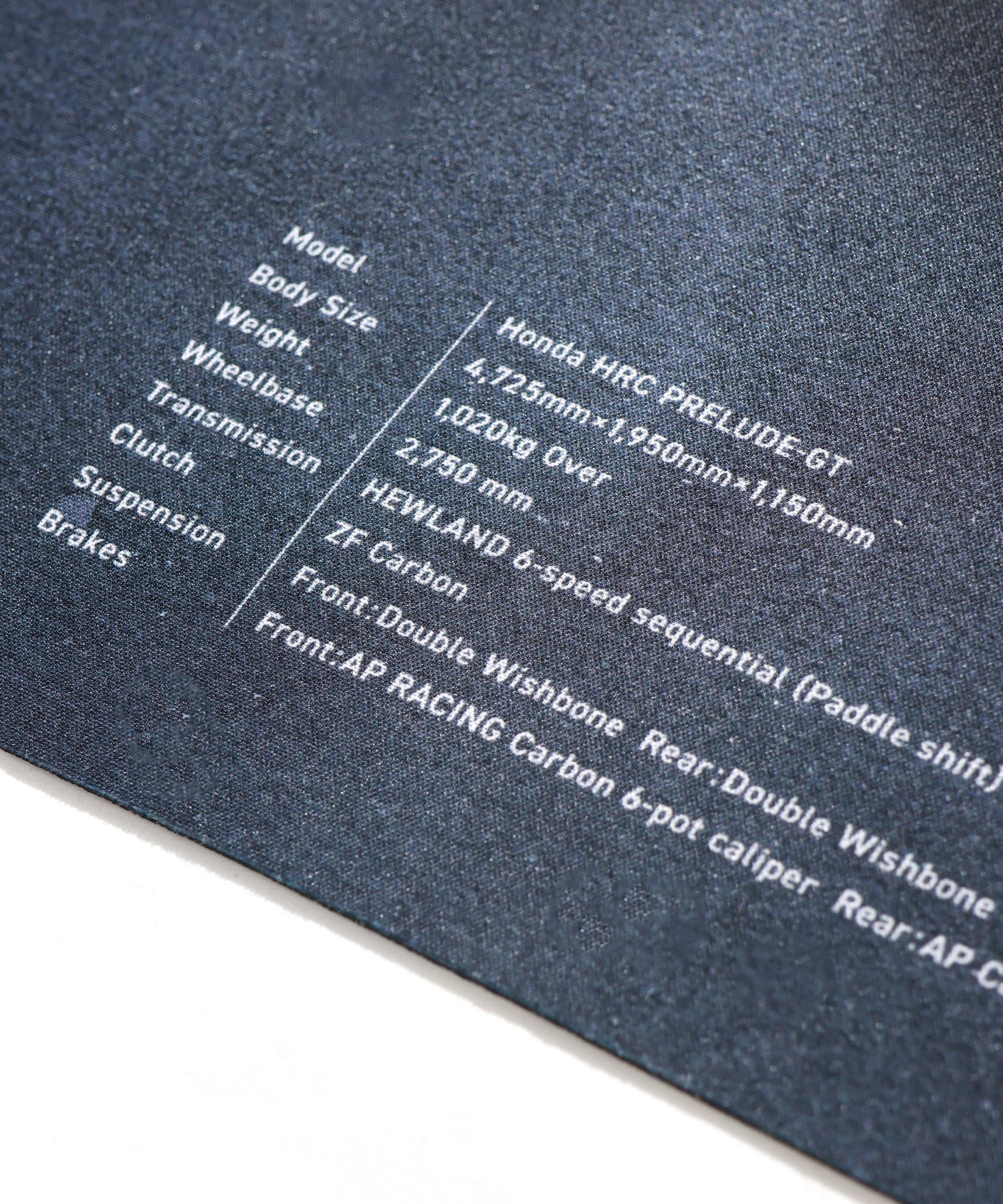 DESK MAT by ARTA MUGEN HRC PRELUDE-GT 2026