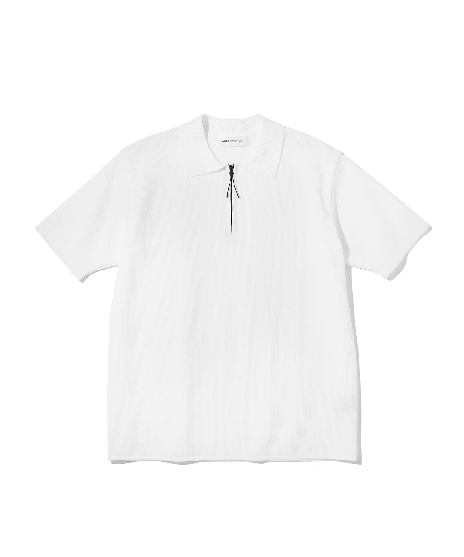 ARTA CVSTOS Polo tricoté demi-zip