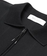 ARTA CVSTOS Polo tricoté demi-zip