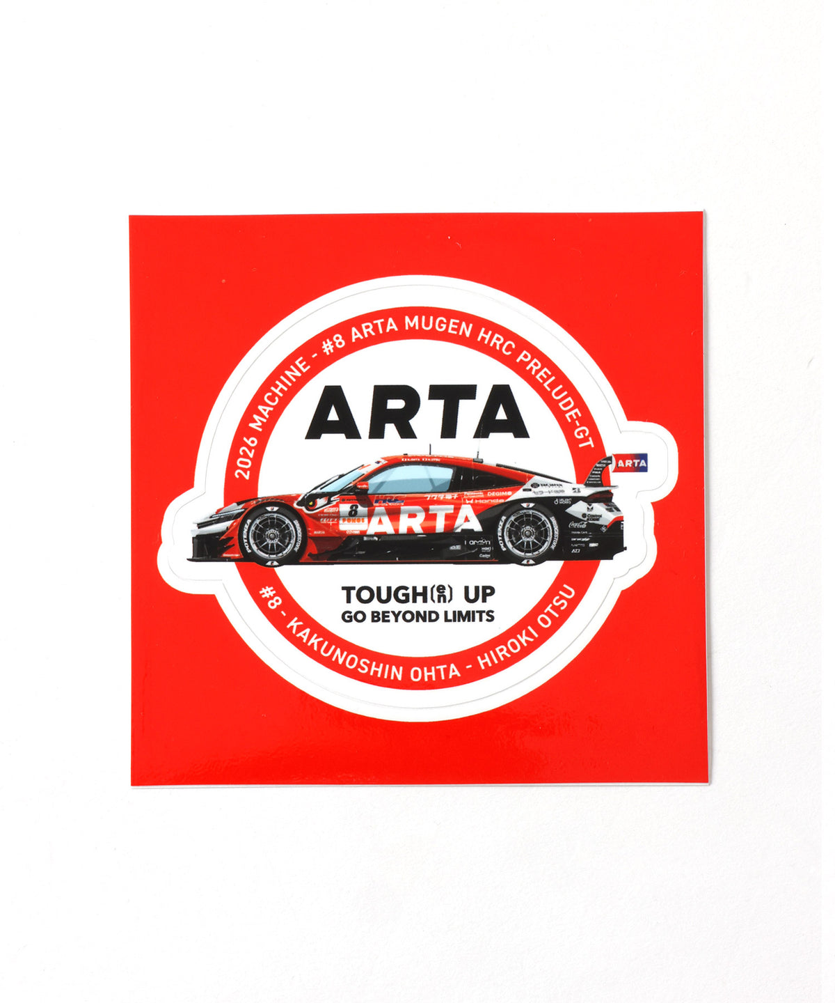 #8 MACHINE STICKER TYPE-B by ARTA MUGEN HRC PRELUDE-GT 2026