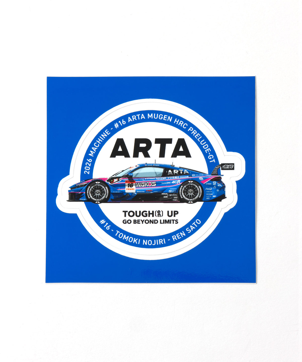 #16 AUTOCOLLANT TYPE-B POUR MACHINE par ARTA MUGEN HRC PRELUDE-GT 2026