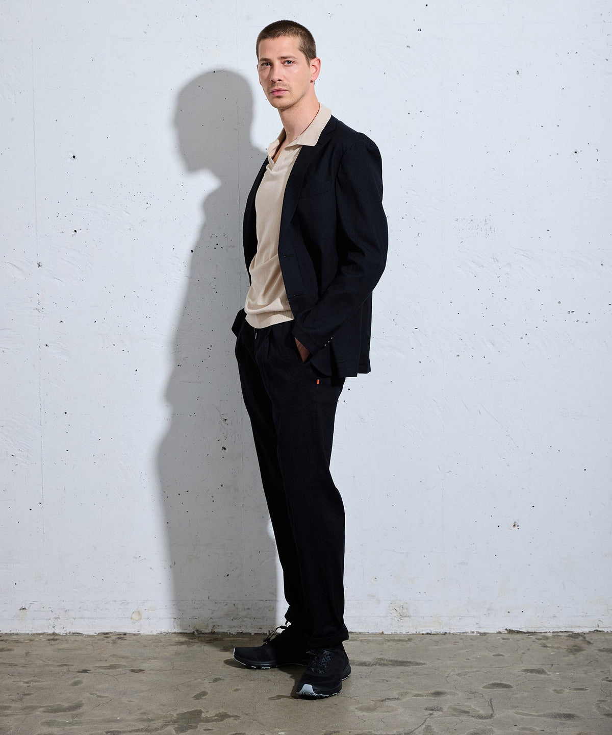 ARTA CVSTOS LINEN KNIT STRETCH PANTS