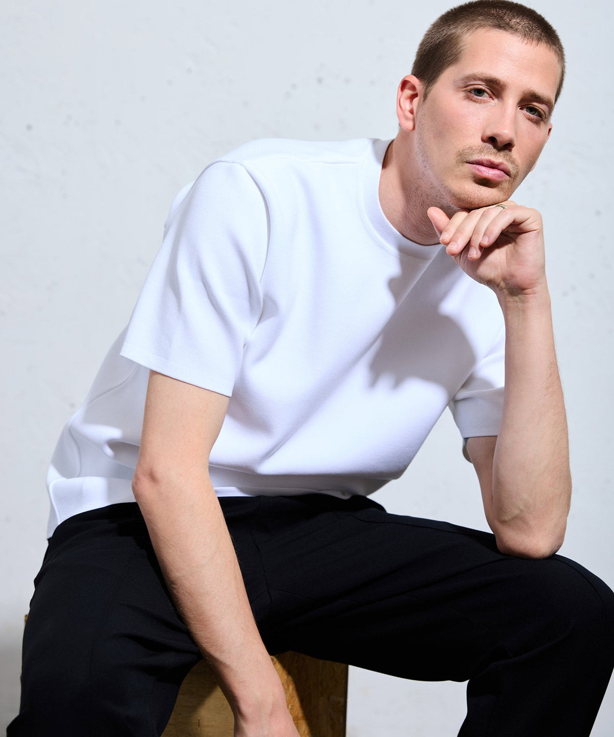 ARTA MECHANICS Yoshimasa Inaba Exclusive Tech Luxe Knitted Short-Sleeve Tee